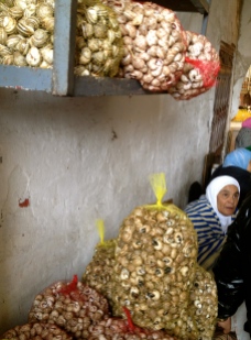 Snails for sale, markets at Tangiers